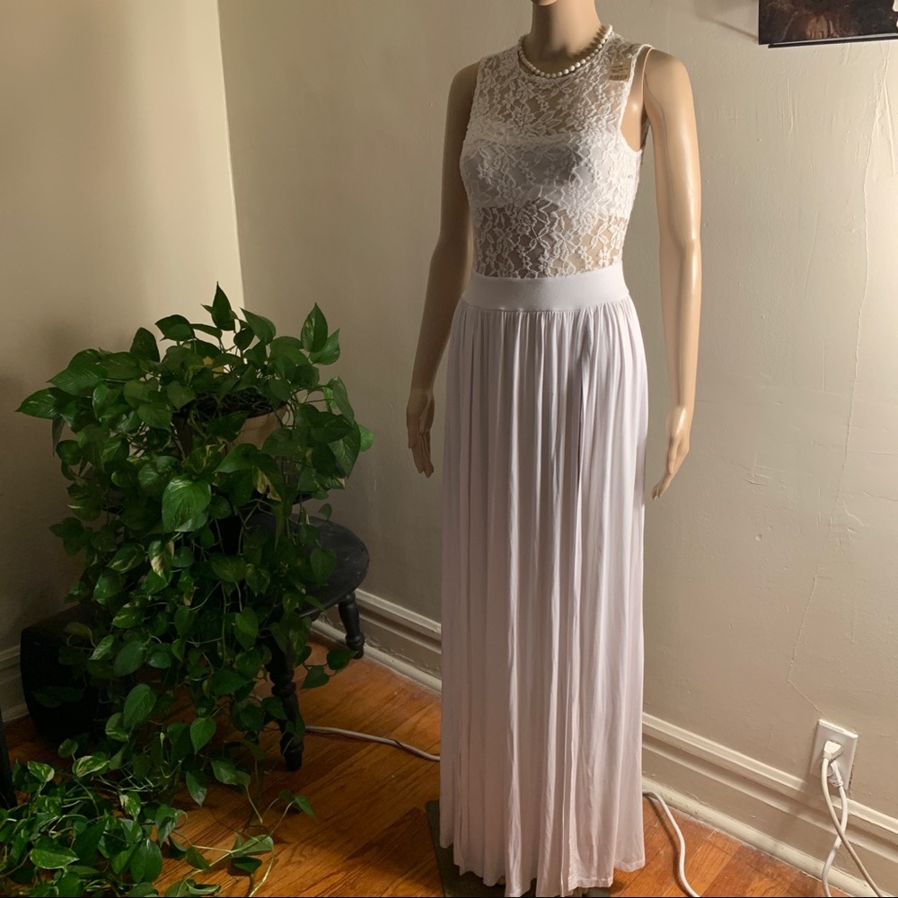 White Maxi dress size small